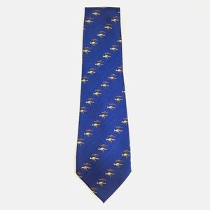 Grace Boon Blue Australian Tie With Kangaroos